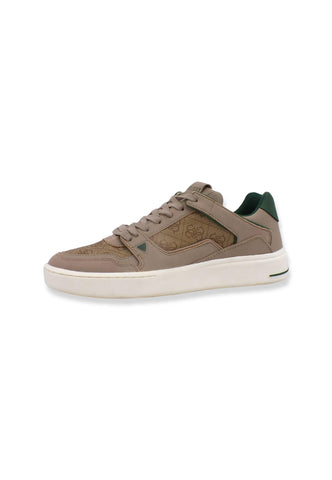 GUESS Sneaker Uomo Ox Loghi Beige Brown FM7VBLFAB12 - Sandrini Calzature e Abbigliamento