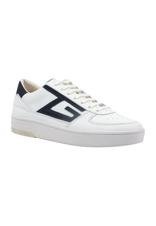 GUESS Sneaker Uomo White Blue FM5SILELE12 - Sandrini Calzature e Abbigliamento
