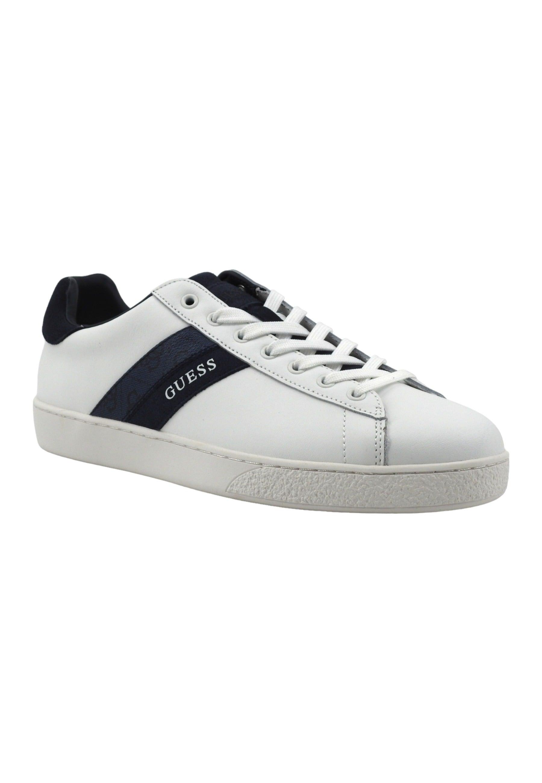 GUESS Sneaker Uomo White Blue FMPNOILEP12 - Sandrini Calzature e Abbigliamento