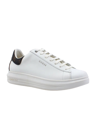 GUESS Sneaker Uomo White Brown Ochre FM7SRNFAL12 - Sandrini Calzature e Abbigliamento
