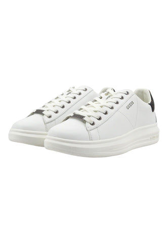 GUESS Sneaker Uomo White Brown Ochre FM8VIBFAP12 - Sandrini Calzature e Abbigliamento