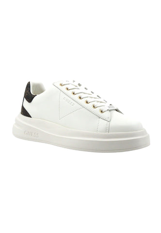 GUESS Sneaker Uomo White Brown Ochre FMPVIBLEA12 - Sandrini Calzature e Abbigliamento