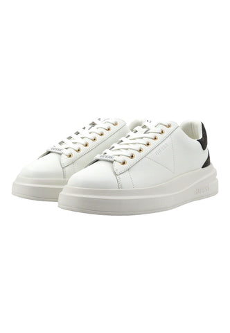 GUESS Sneaker Uomo White Brown Ochre FMPVIBLEA12 - Sandrini Calzature e Abbigliamento