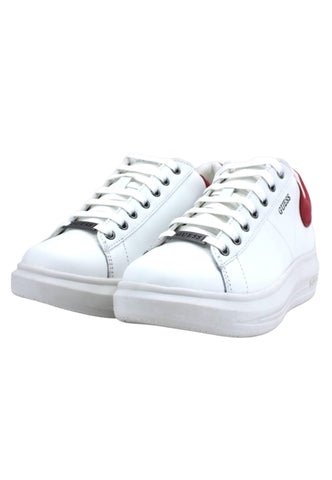 GUESS Sneaker Uomo White Red FM5VIBELE12 - Sandrini Calzature e Abbigliamento