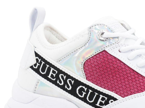 GUESS Sneaker White Fuxia FL5BREFAB12 - Sandrini Calzature e Abbigliamento