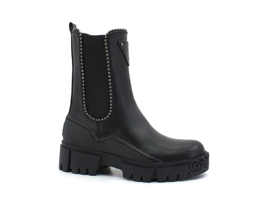 GUESS Stivale Combact Elastici Borchie Black FL8NAHELE10 - Sandrini Calzature e Abbigliamento