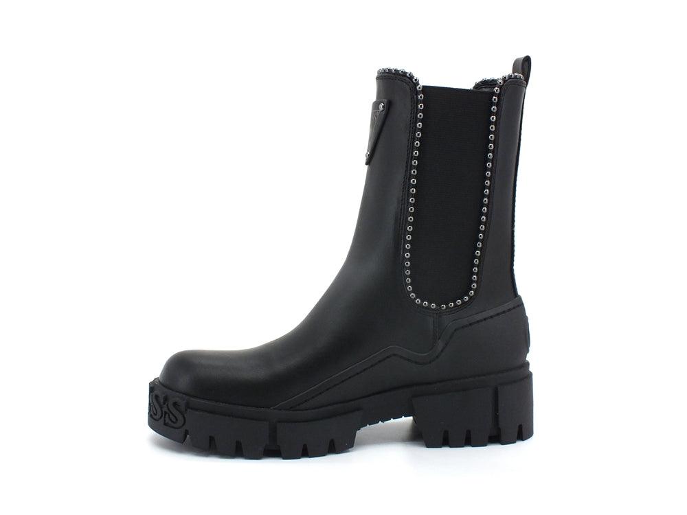 GUESS Stivale Combact Elastici Borchie Black FL8NAHELE10 - Sandrini Calzature e Abbigliamento