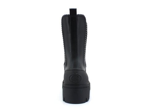 GUESS Stivale Combact Elastici Borchie Black FL8NAHELE10 - Sandrini Calzature e Abbigliamento