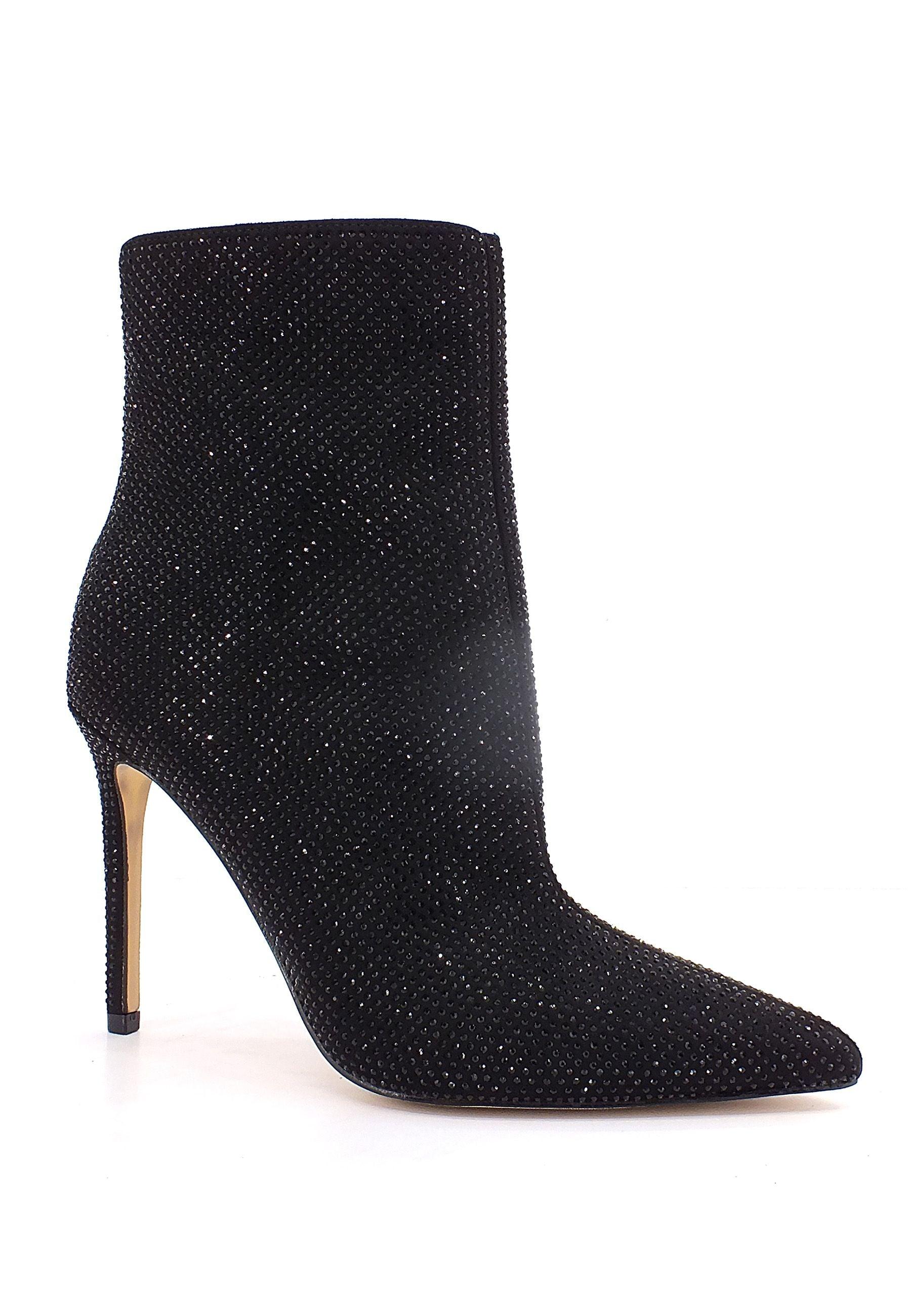 GUESS Stivaletto Tacco Spillo Strass Donna Black FL8SMYESU10 - Sandrini Calzature e Abbigliamento