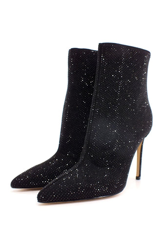 GUESS Stivaletto Tacco Spillo Strass Donna Black FL8SMYESU10 - Sandrini Calzature e Abbigliamento