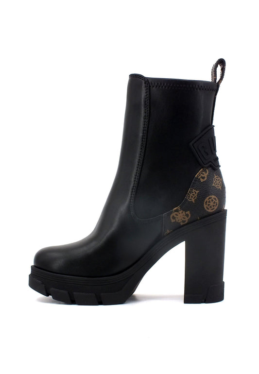 GUESS Stivaletto Tronchetto Donna Black Brown FL7XNOFAL10 - Sandrini Calzature e Abbigliamento