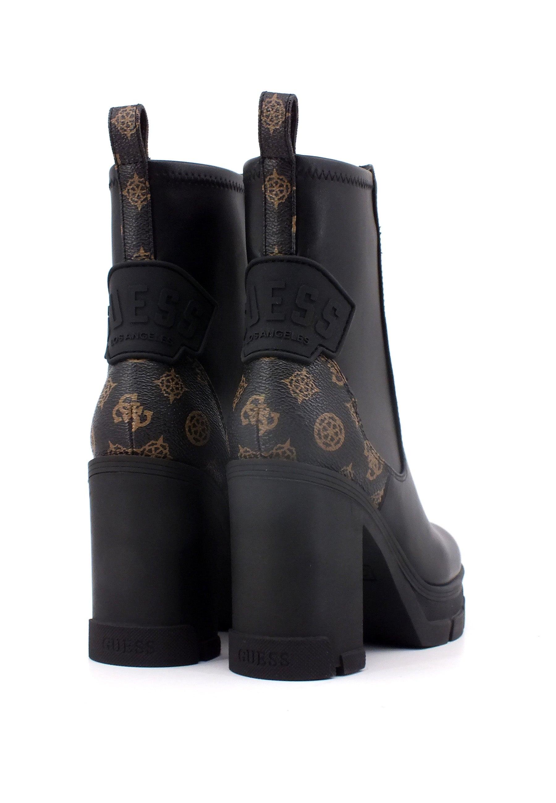GUESS Stivaletto Tronchetto Donna Black Brown FL7XNOFAL10 - Sandrini Calzature e Abbigliamento