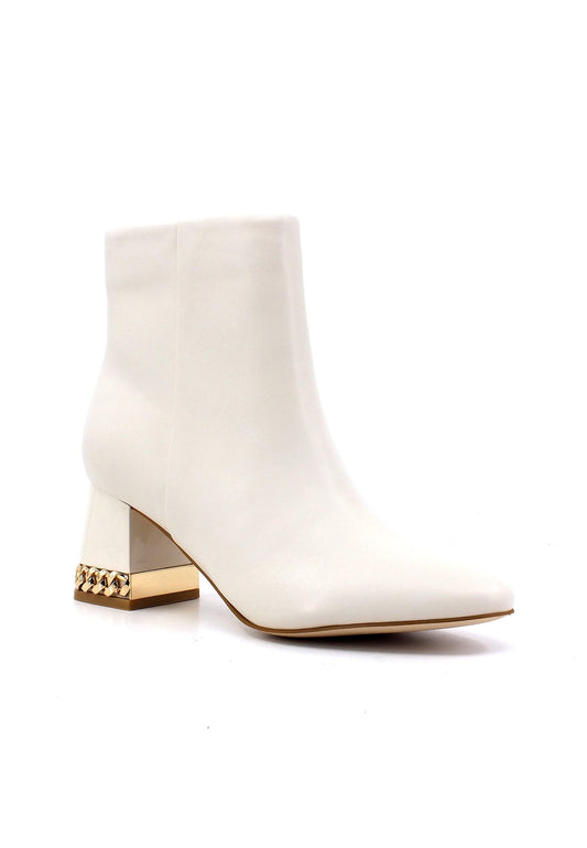GUESS Stivaletto Tronchetto Donna Cream FL7FDDLEA10 - Sandrini Calzature e Abbigliamento