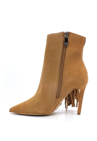 GUESS Stivaletto Tronchetto Tacco Alto Con Frange Brown FL5SIDSUE10 - Sandrini Calzature e Abbigliamento