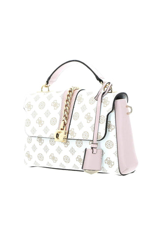 GUESS Tiberia Borsa Top Handle White Logo PG876320 - Sandrini Calzature e Abbigliamento