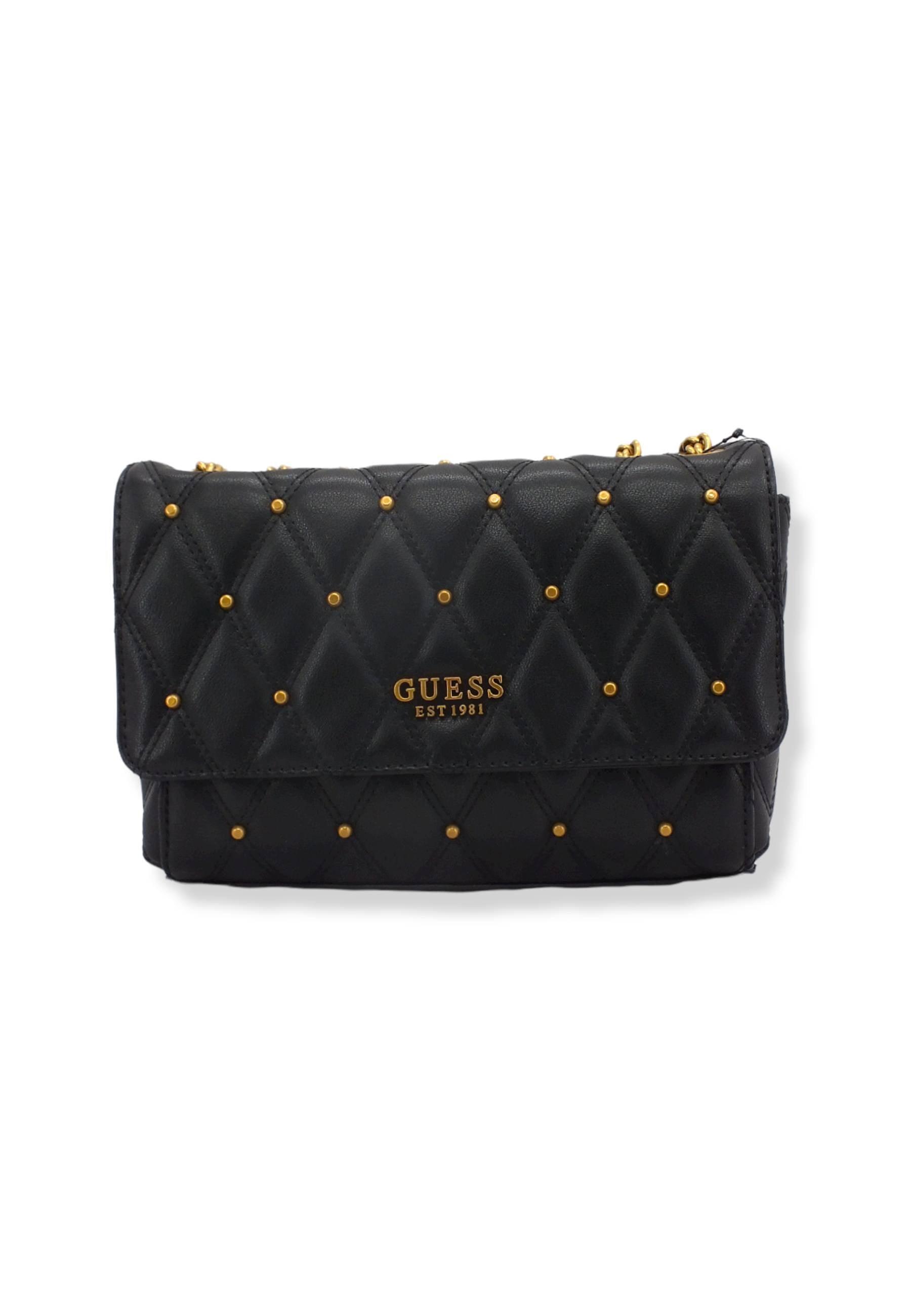 GUESS Tirana Crossbody Borchie Borsa Tracolla Donna Black QS855321 - Sandrini Calzature e Abbigliamento