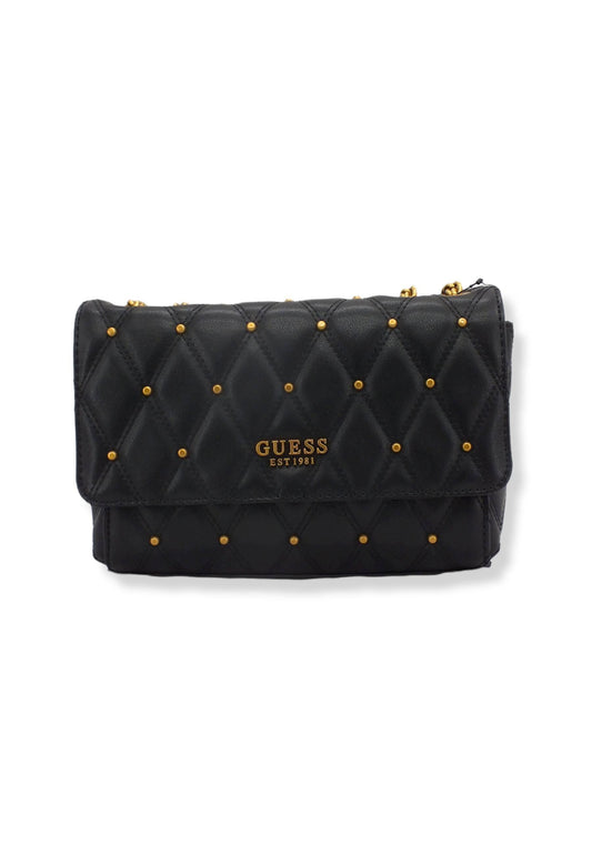 GUESS Tirana Crossbody Borchie Borsa Tracolla Donna Black QS855321 - Sandrini Calzature e Abbigliamento