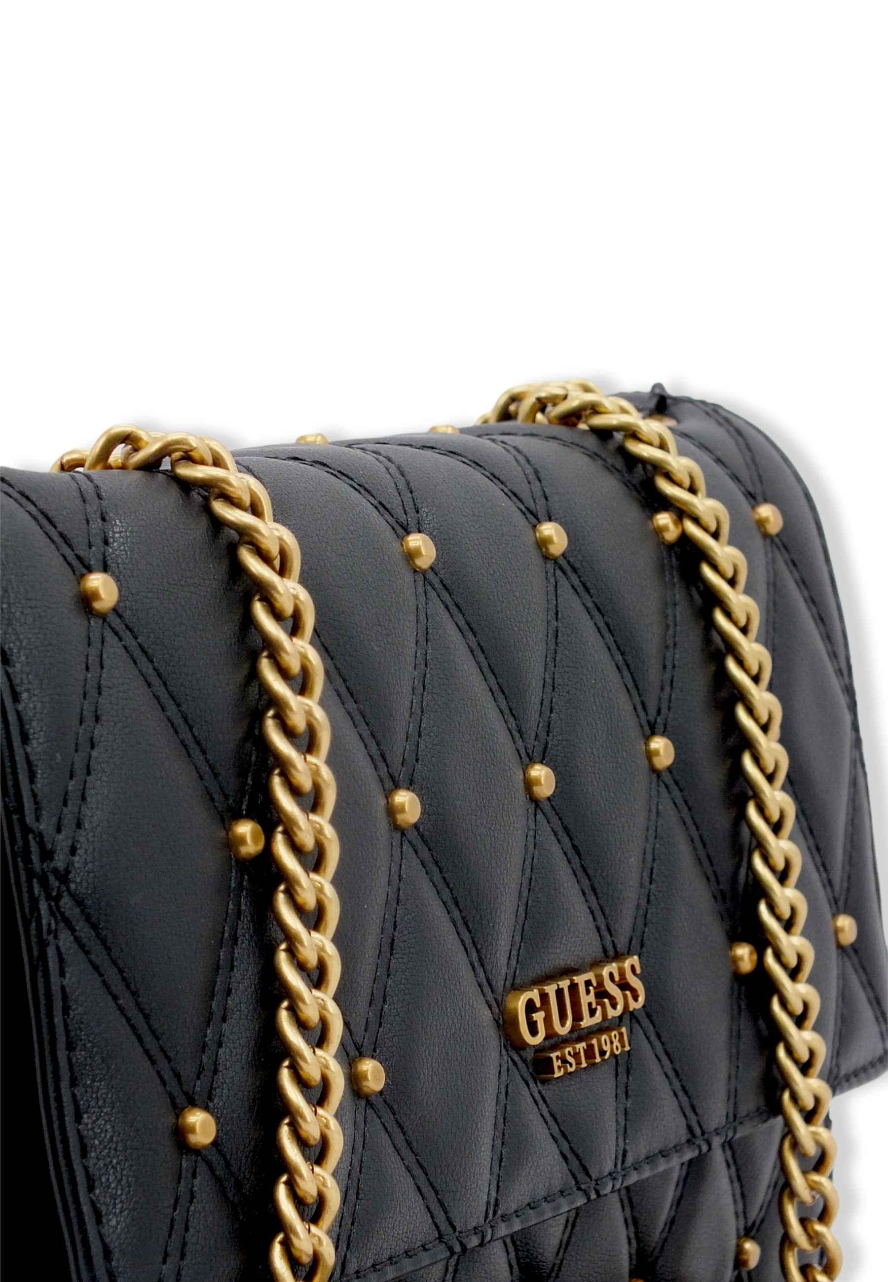 GUESS Tirana Crossbody Borchie Borsa Tracolla Donna Black QS855321 - Sandrini Calzature e Abbigliamento