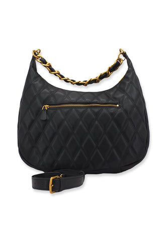 GUESS Tirana Hobo Large Borchie Borsa Tracolla Donna Black QS855302 - Sandrini Calzature e Abbigliamento