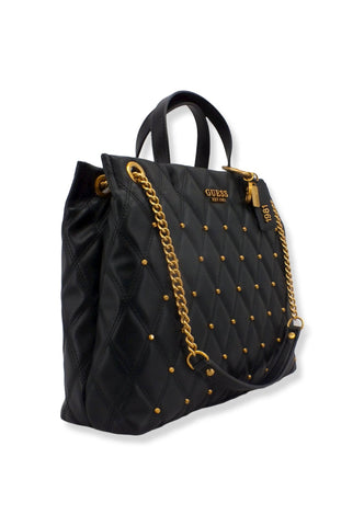 GUESS Tirana Shopper Borchie Borsa Tracolla Donna Black QS855324 - Sandrini Calzature e Abbigliamento
