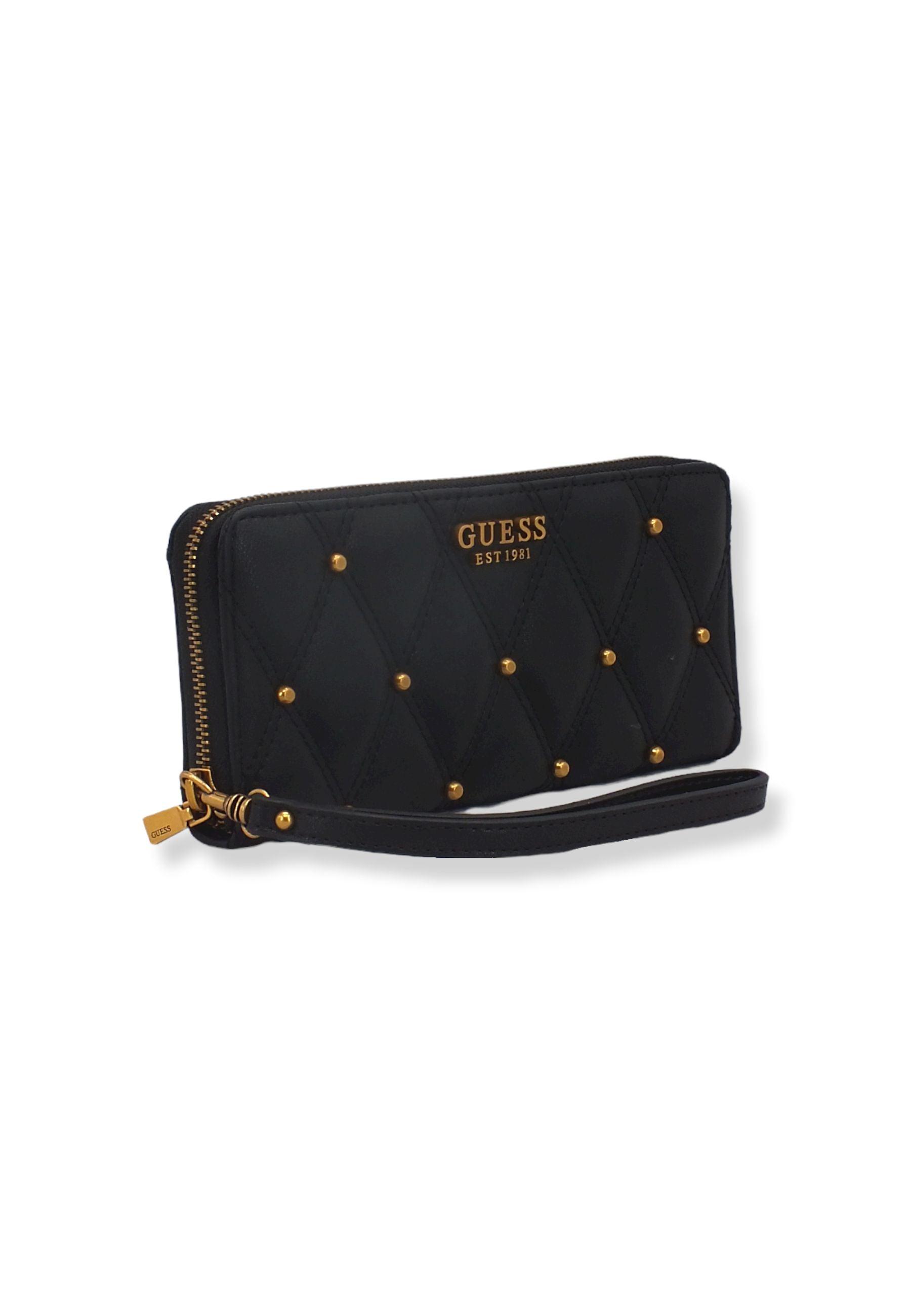 GUESS Triana Slg Portafoglio Donna Borchie Black QS855346 - Sandrini Calzature e Abbigliamento