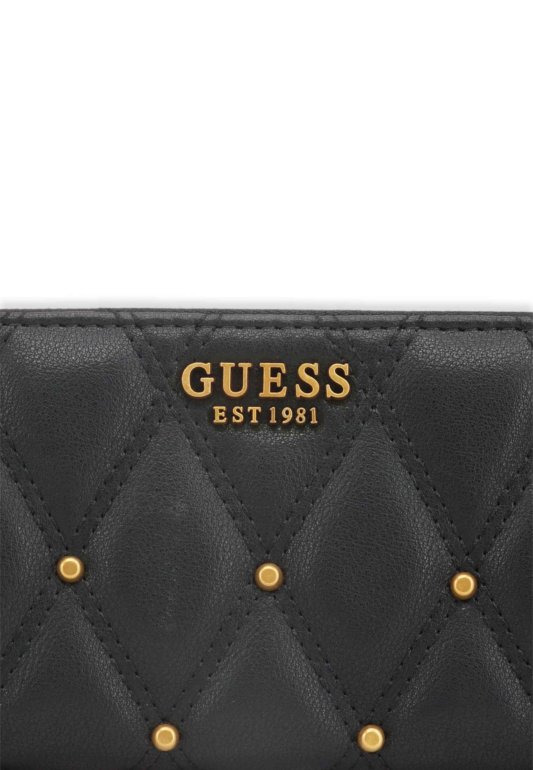 GUESS Triana Slg Portafoglio Donna Borchie Black QS855346 - Sandrini Calzature e Abbigliamento