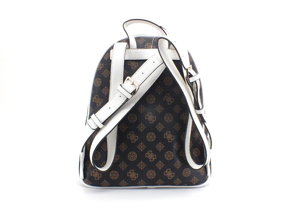 GUESS Vikky Backpack Zaino Loghi Printed Mocha Graphic GP699532 - Sandrini Calzature e Abbigliamento