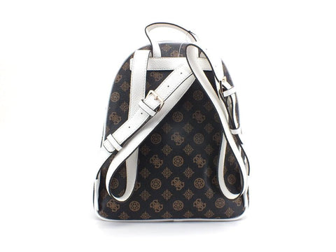 GUESS Vikky Backpack Zaino Loghi Printed Mocha Graphic GP699532 - Sandrini Calzature e Abbigliamento