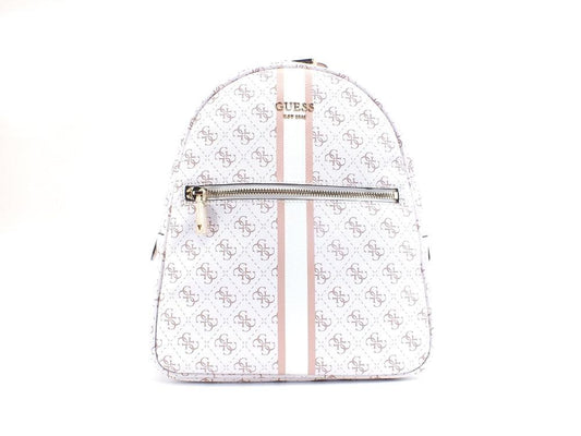 GUESS Vikky Backpack Zaino Loghi Printed White Multi KG699532 - Sandrini Calzature e Abbigliamento