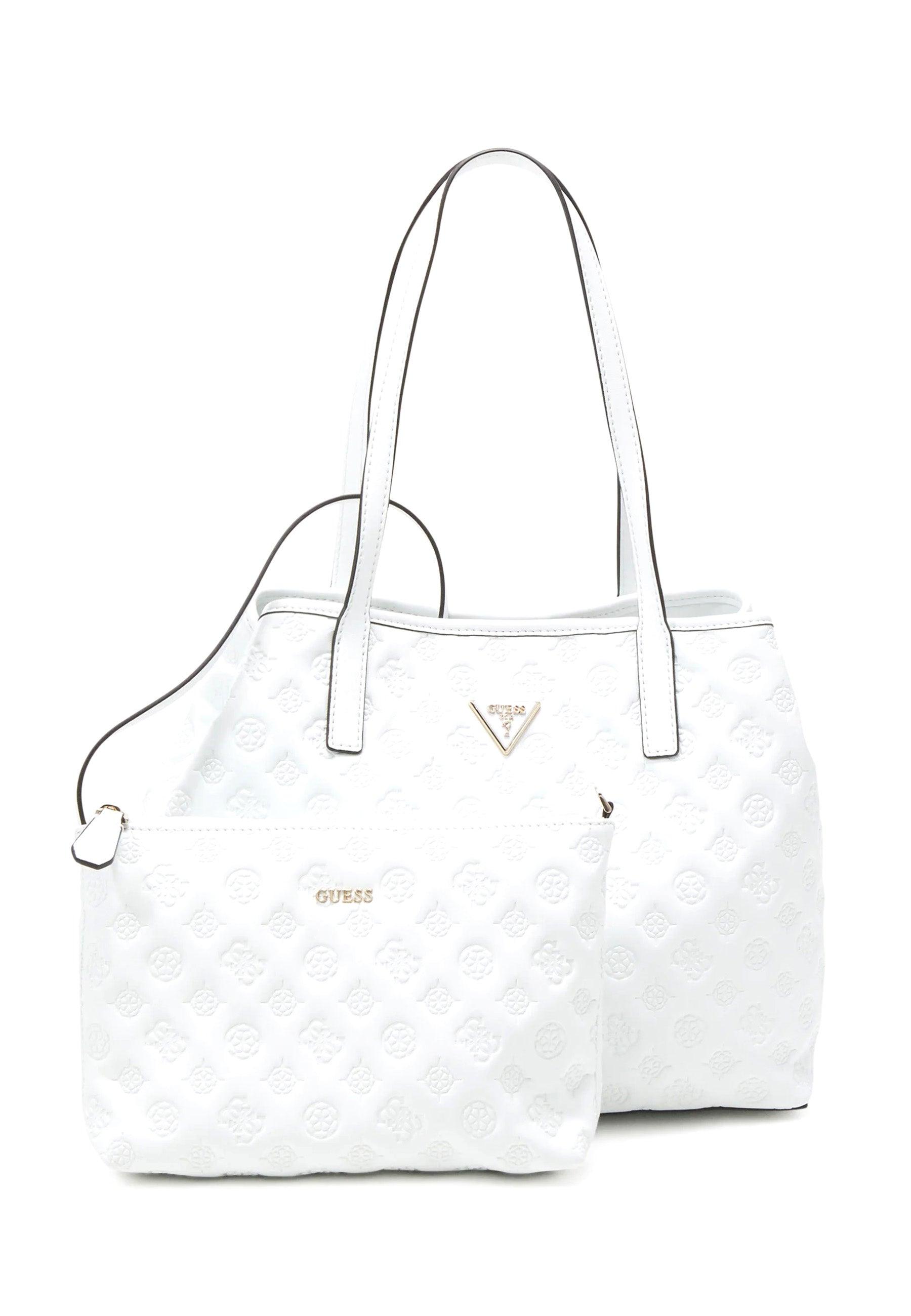 GUESS Vikky Borsa Tote con Pochette White LF699523 - Sandrini Calzature e Abbigliamento
