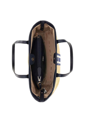GUESS Vikky Borsa Tote Large Beige Navy WS699529 - Sandrini Calzature e Abbigliamento