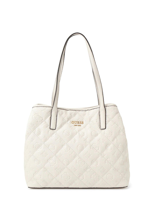 GUESS Vikky Borsa Tote Stone Bianco QP699528 - Sandrini Calzature e Abbigliamento