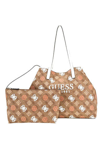 GUESS Vikky II Borsa Tote Donna Latte Logo Multi PS931829 - Sandrini Calzature e Abbigliamento