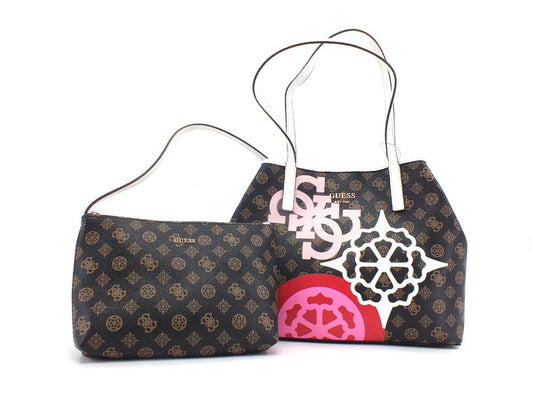 GUESS Vikky Tote Loghi Printed Borsa Mocha Graphic GP699523 - Sandrini Calzature e Abbigliamento