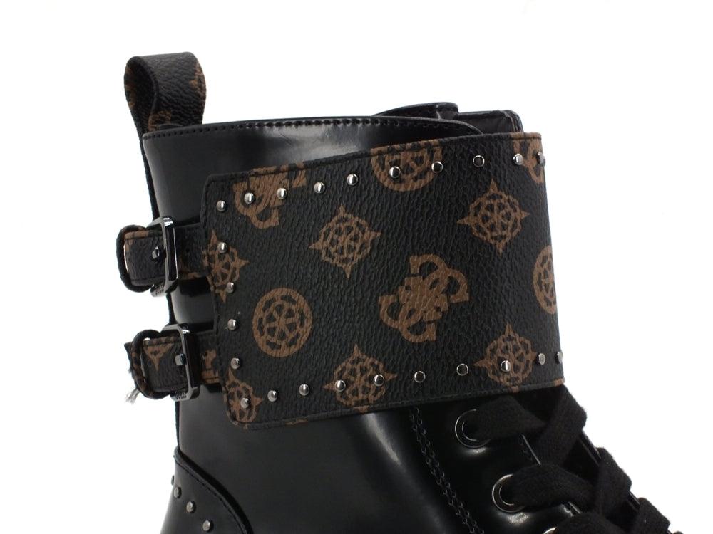 GUESS Wanda Anfibio Stivaletto Loghi Brown FL7WANFAL10 - Sandrini Calzature e Abbigliamento