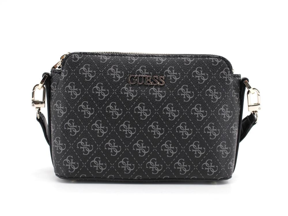 GUESS Washington Crossbody Double Zip Borsa Black Multi SG812414 - Sandrini Calzature e Abbigliamento