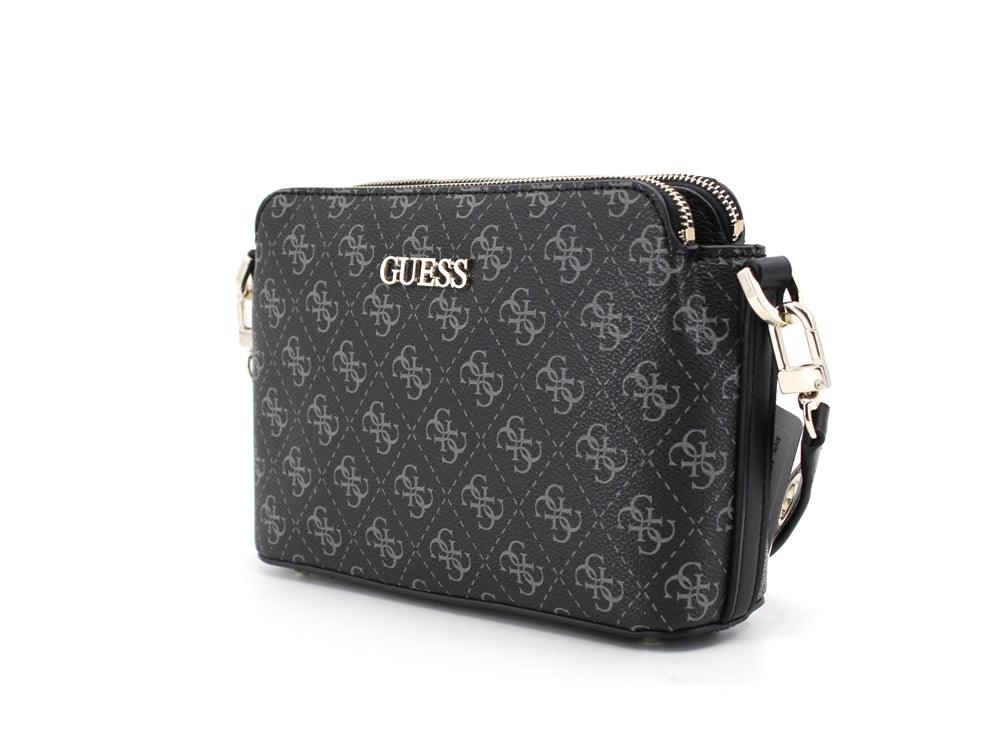 GUESS Washington Crossbody Double Zip Borsa Black Multi SG812414 - Sandrini Calzature e Abbigliamento