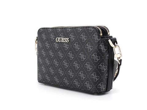 GUESS Washington Crossbody Double Zip Borsa Black Multi SG812414 - Sandrini Calzature e Abbigliamento