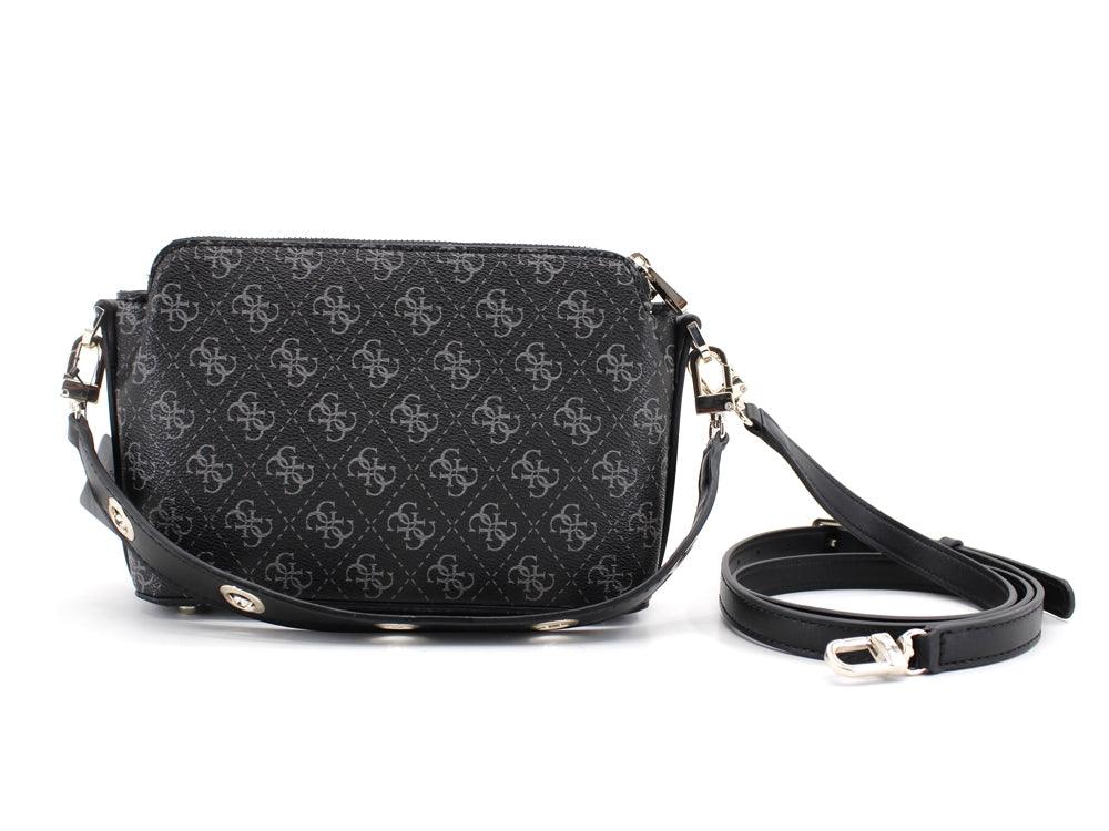 GUESS Washington Crossbody Double Zip Borsa Black Multi SG812414 - Sandrini Calzature e Abbigliamento