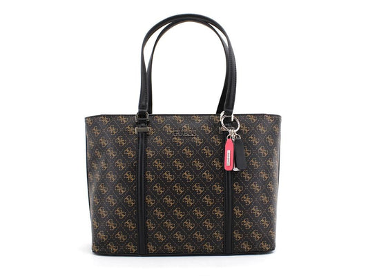 GUESS Washington Tote 2 Borsa Manici Loghi Brown Multi SG812423 - Sandrini Calzature e Abbigliamento