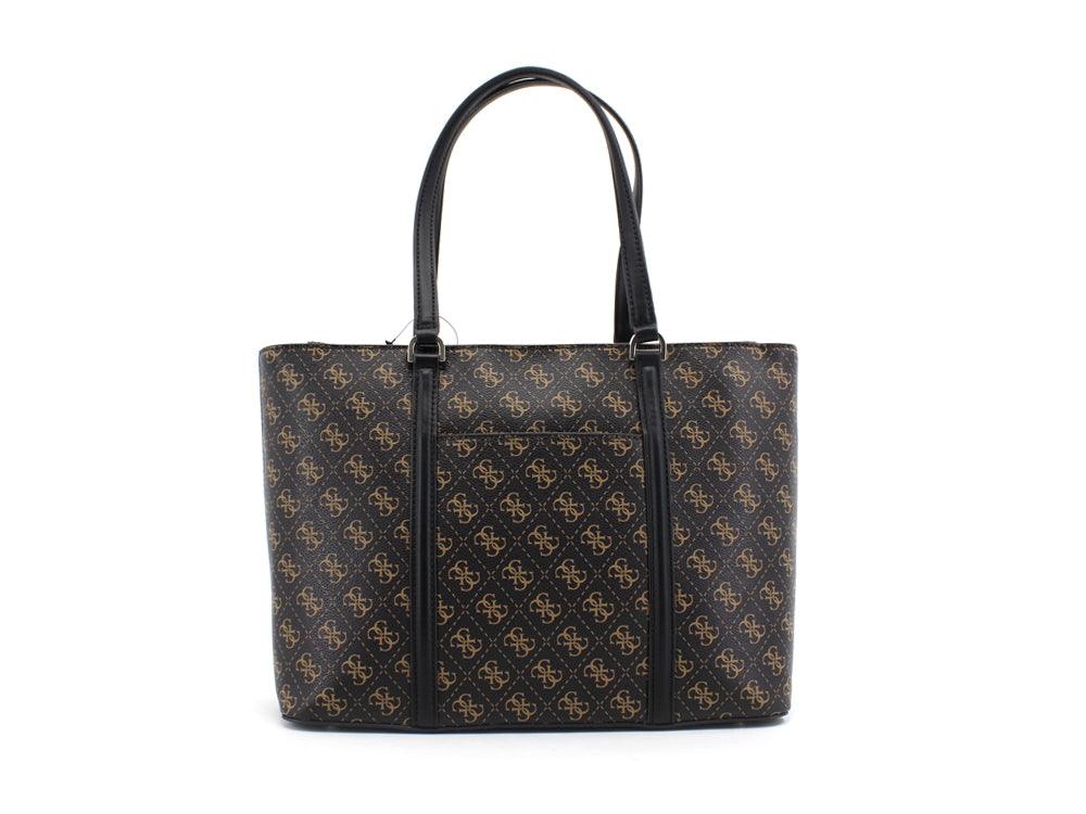 GUESS Washington Tote 2 Borsa Manici Loghi Brown Multi SG812423 - Sandrini Calzature e Abbigliamento
