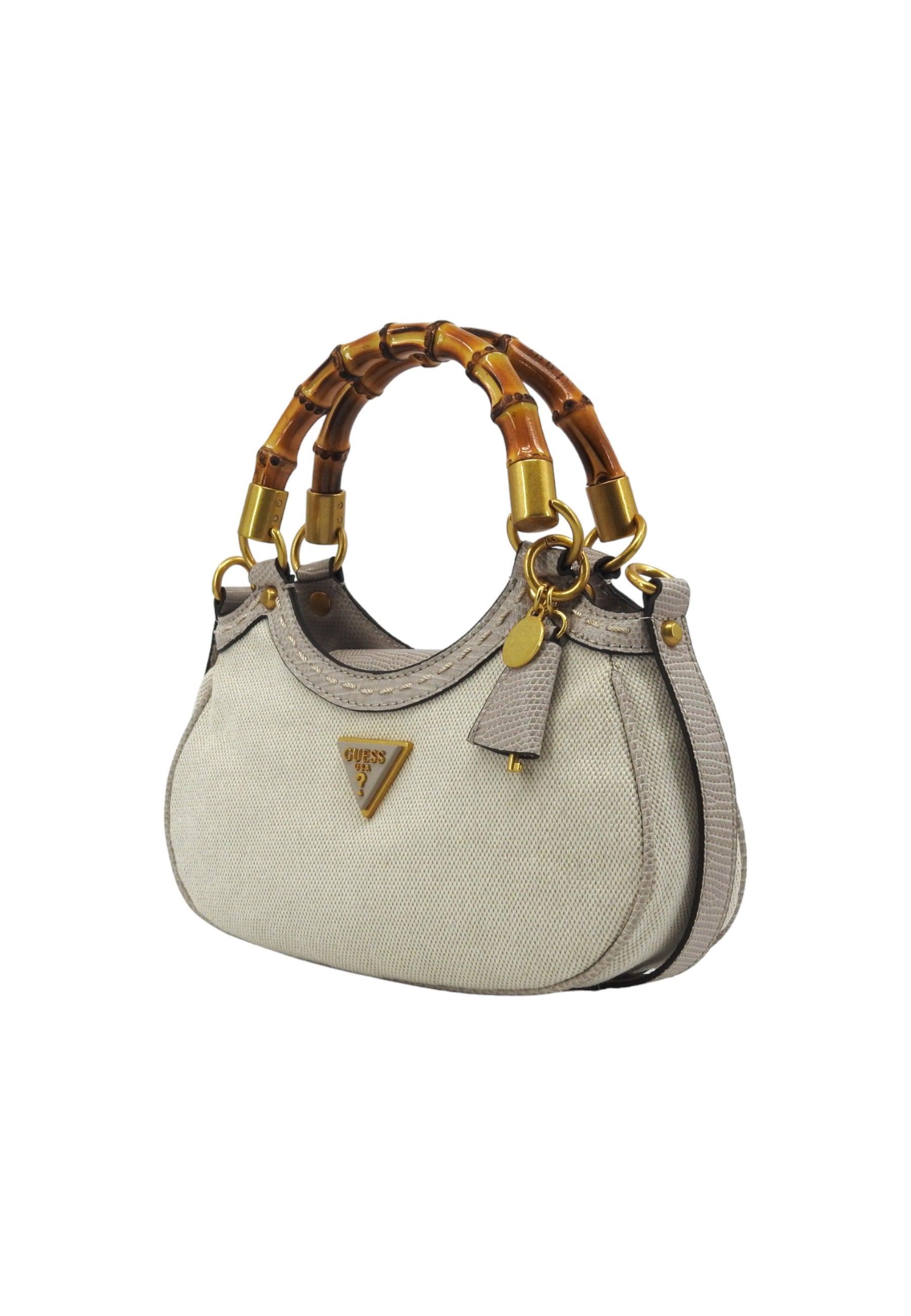 GUESS Zabri Mini Borsa Donna Taupe Beige BA923376 - Sandrini Calzature e Abbigliamento