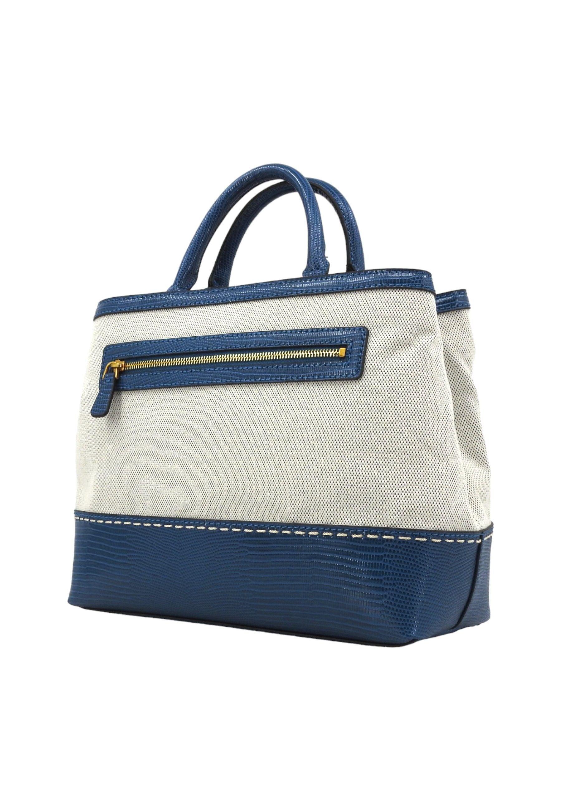 GUESS Zabry Borsa Donna Petrol Bianco WA923306 - Sandrini Calzature e Abbigliamento