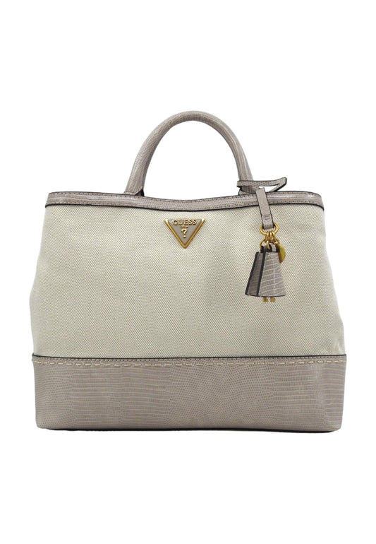 GUESS Zabry Borsa Donna Taupe Bianco WA923306 - Sandrini Calzature e Abbigliamento