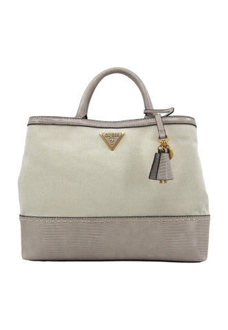 GUESS Zabry Borsa Donna Taupe Bianco WA923306 - Sandrini Calzature e Abbigliamento