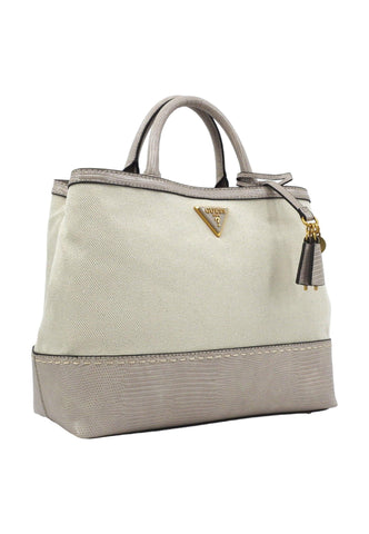 GUESS Zabry Borsa Donna Taupe Bianco WA923306 - Sandrini Calzature e Abbigliamento