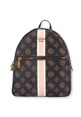 GUESS Zaino Donna Vikky Backpack Marrone Mocha Logo BP699532 - Sandrini Calzature e Abbigliamento