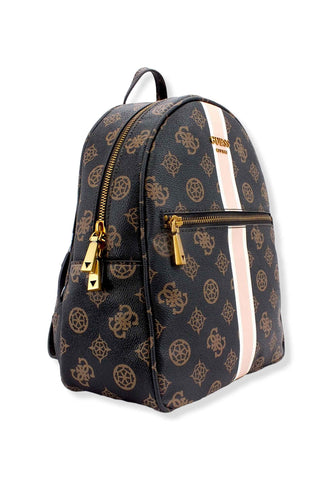 GUESS Zaino Donna Vikky Backpack Marrone Mocha Logo BP699532 - Sandrini Calzature e Abbigliamento