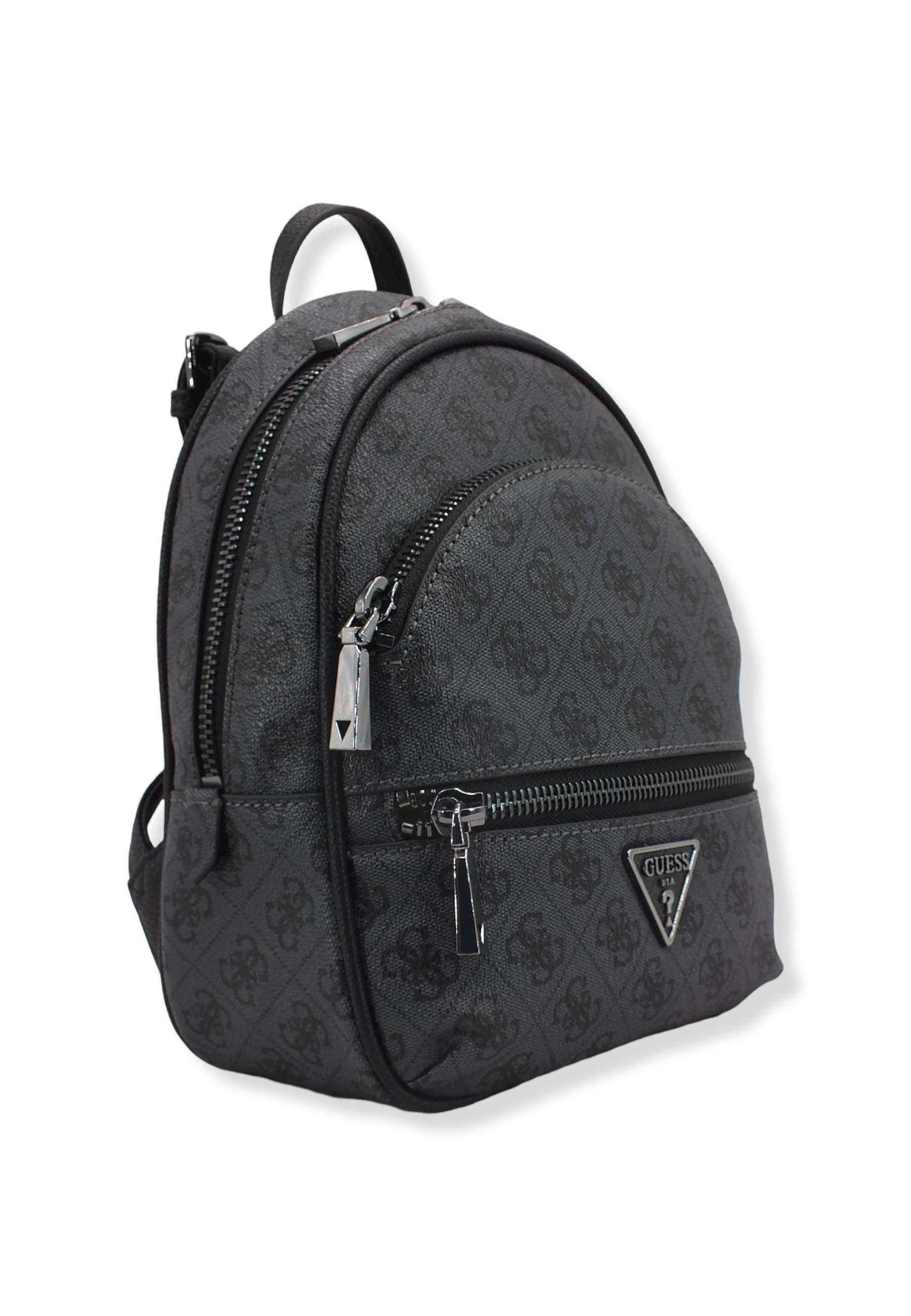 GUESS Zaino Manhattan Backpack Grigio Coal Logo SM699432 - Sandrini Calzature e Abbigliamento