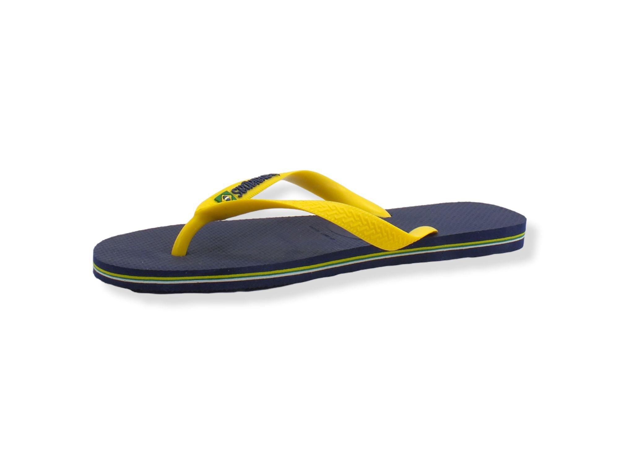 HAVAIANAS H Brasil Logo Infradito Uomo Marine Yellow 4110850 - Sandrini Calzature e Abbigliamento